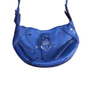 Jessica Simpson Courtney Crossbody Handbag Dark Blue Tidal Teal Faux Leather